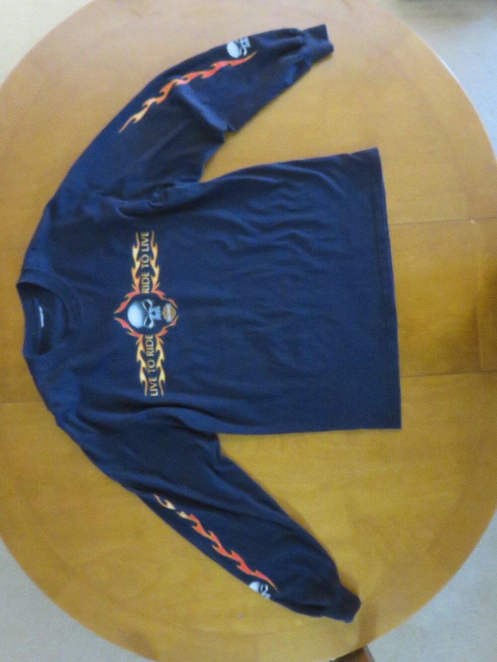 Harley-Davidson Live To Ride, Ride To Live, Oakdale, New York Long Sleeve Shirt